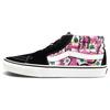 Sk8 Mid Retro Высокие Повседневные Кеды для Скейтбординга Унисекс Цветы Граффити 'Черный Розовый Белый' VN0A3WM31IY
