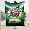 Bayern Munich Soccer Jersey Customize Your Name Blanket Throw Personalized Blanket Soft & Cozy Great for Nap Home Decor Seaside Office
