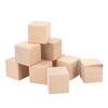 10Pcs Unfinished Wooden Blocks 4cm Smooth Durable Sturdy Uniform Size Small Wood Cubes for Crafts DIY Home Decor