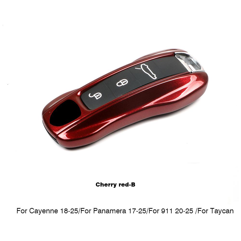 UZAI1 For Porsche Panamera Cayenne Macan 718 Cayman Boxster 911 Taycan Car 92 Personalized Key Case Protective Shell Remote Fob Cover