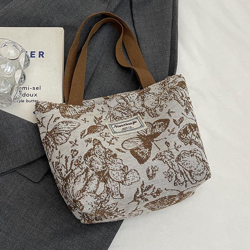 Вместительная одноплечевая сумка для женщин Новая холщовая сумка для женщин Ins Универсальная сумка-тоут для покупок и поездок на работу для женщин