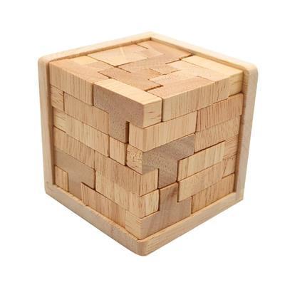 Ideamall Деревянный 3D Куб Головоломка из 54 деталей, Головоломка, Обучение, Деревянный,