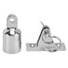 Bimini Top Mounting Fittings 316 Stainless Steel Deck Hinge Pipe Eye End Cap Hardware 22mm