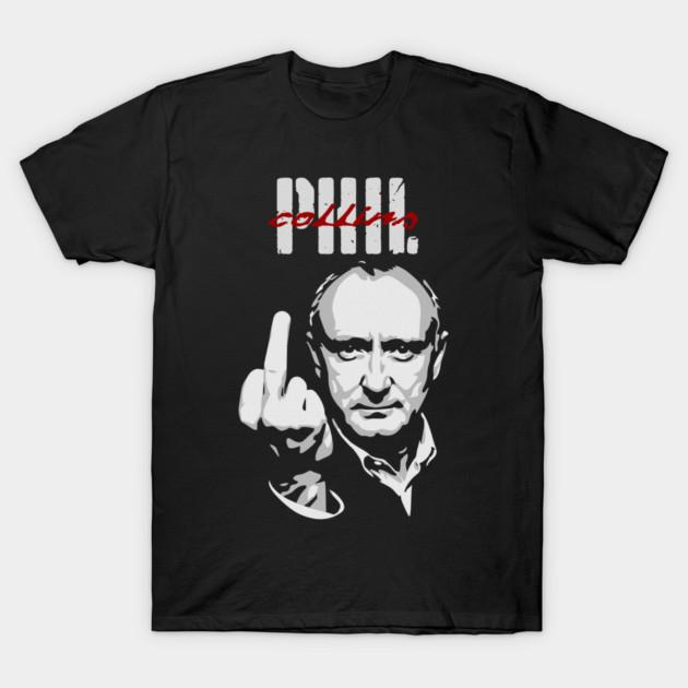 Графическая футболка Phil Collins 2026 Унисекс с круглым вырезом 100% Хлопок Короткий рукав Y2k Оверсайз Популярная Мода Уличная Одежда