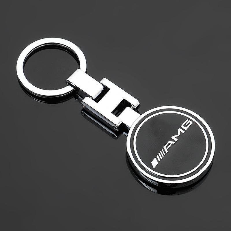 XUV2  1PCS High Quality Metal Car Logo Keychain For Mercedes Benz AMG W205 C300 W203 W206 W169 W176 LKYSH-BECHI Interior Mouldings