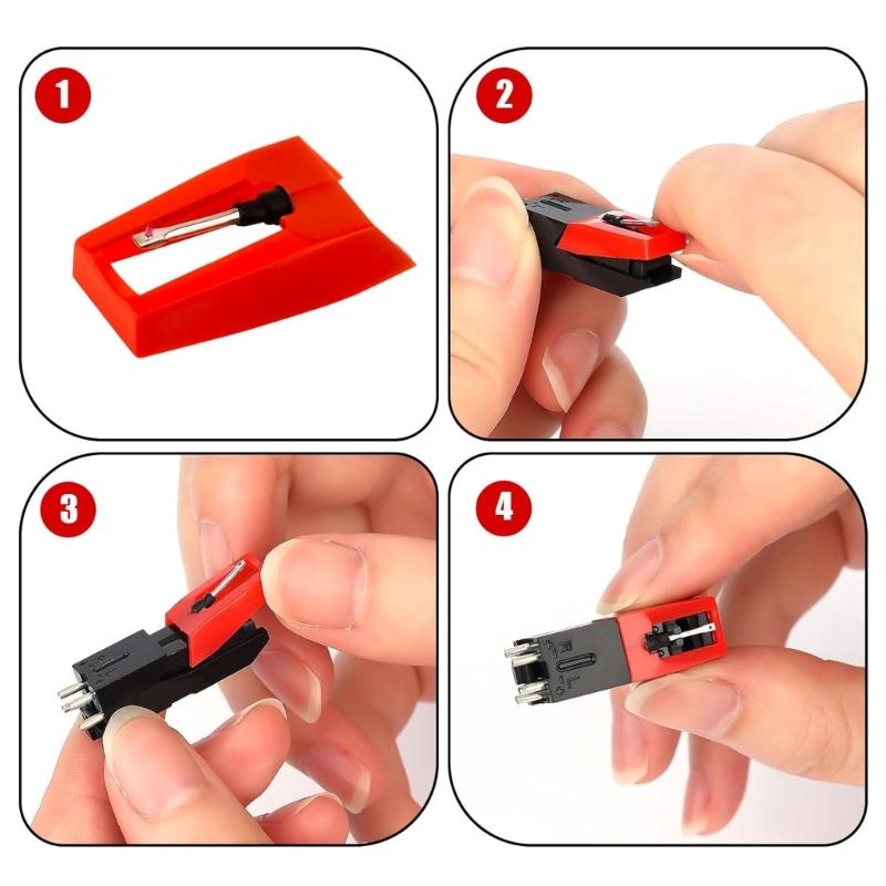 Щетка для чистки иглы проигрывателя с алмазным наконечником, деталь фонографа, замена иглы, пластиковая текстура для проигрывателей