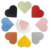 Getrays 8pcs Colorful Heart Handmade PU Leather Reading Bookmark Heart Personalized Bookmark Page Marker Book Accessories for Teacher Student Reader