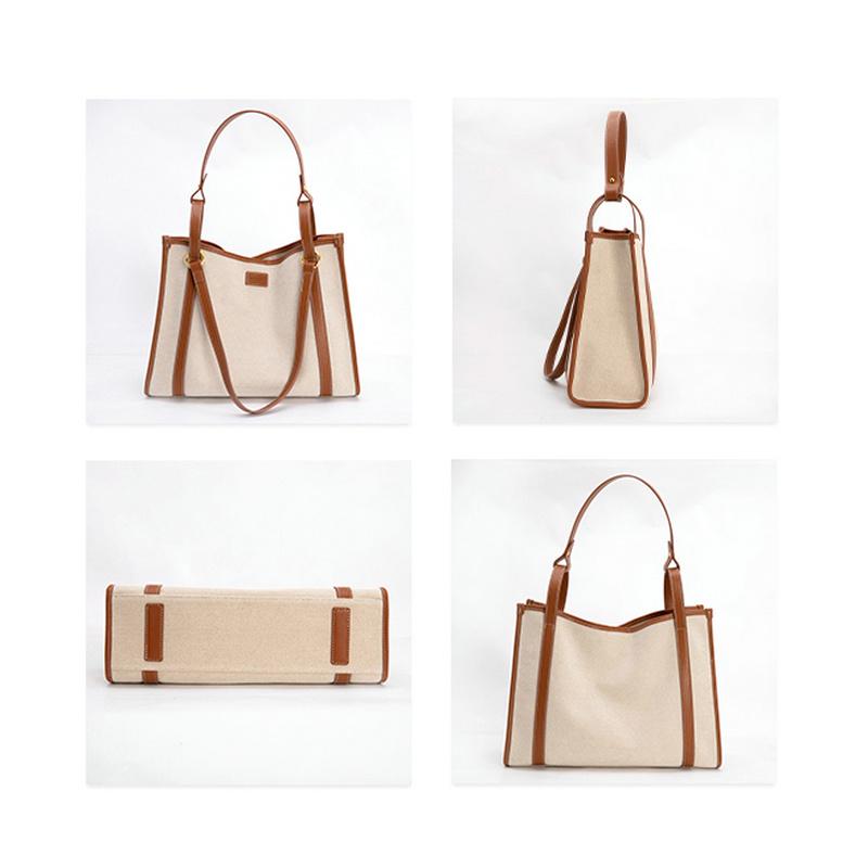 VENOF Большая вместительная женская сумка через плечо 2025 года, модная высококачественная сумка-шоппер из холста для поездок на работу, новая роскошная большая сумка для женщин