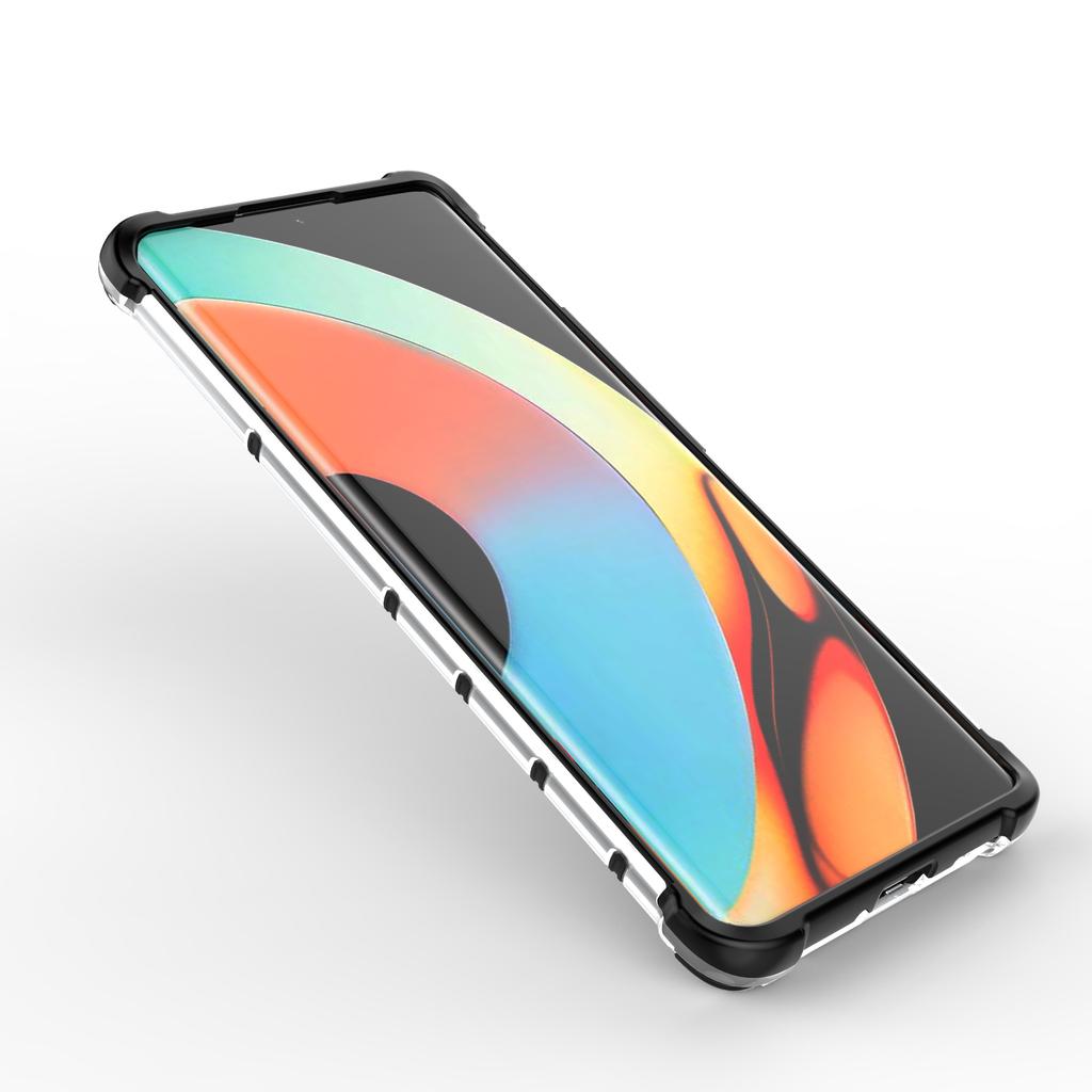 Для Realme 10 Pro+ 5G Защитный чехол для телефона с сотовой текстурой ТПУ+ПК Чехол для мобильного телефона