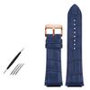 Genuine Leather Watchband For GUESS W0040G3 W0247G3 W0040G7 Series Blue Cowhide Watch Straps 22mm Wrist Band Men Bracelet