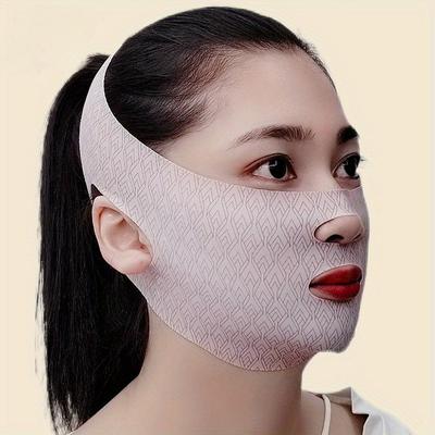 Бандаж для похудения подбородка и щек V-образная подтягивающая маска V Shaper Face Lift Sleeping Mask Anti Wrinkle Strap Band Beauty Health
