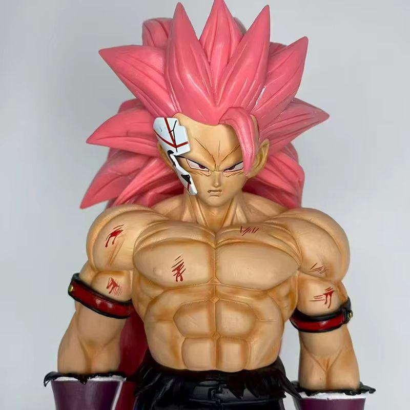 Новые Индивидуальные Dragon Ball Z Shf Супер Сайян Розовый Сон Гоку Черный Замасу Аксессуары для Головы Фигурки Действия Аниме Модель Игрушки