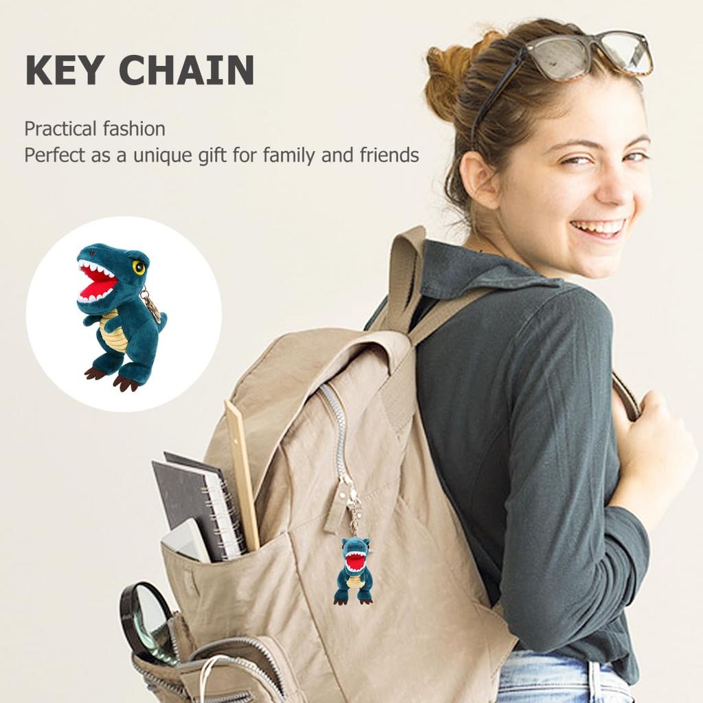 FOMIYES [ ] 1 шт. Брелок Плюшевая игрушка Динозавр Маленький плюшевый брелок Украшение Декоративное украшение Супер мягкая игрушка из короткого плюша