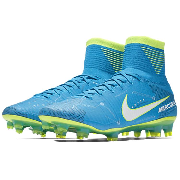 Nike Mercurial Superfly 5 NJR FG 'Blue Orbit' (Unisex) Blue Orbit / Green Soccer Shoes 921499 400