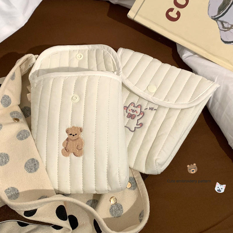 Милые гигиенические салфетки, сумка для хранения менструальных полотенец, портативная мини-сумка для хранения тампонов для студентов, ежемесячная сумка для хранения