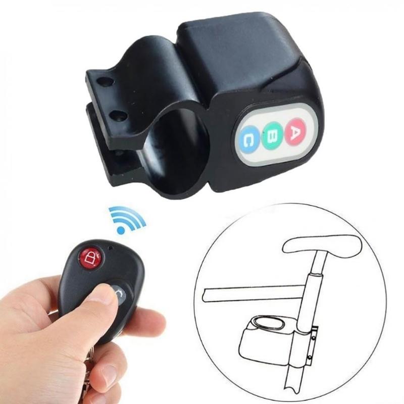 1PC Bike Alarm Lock Remote Control Antitheft Bicycle Bike Alarm Alerter Super Loud Rainproof Burglar Alarm