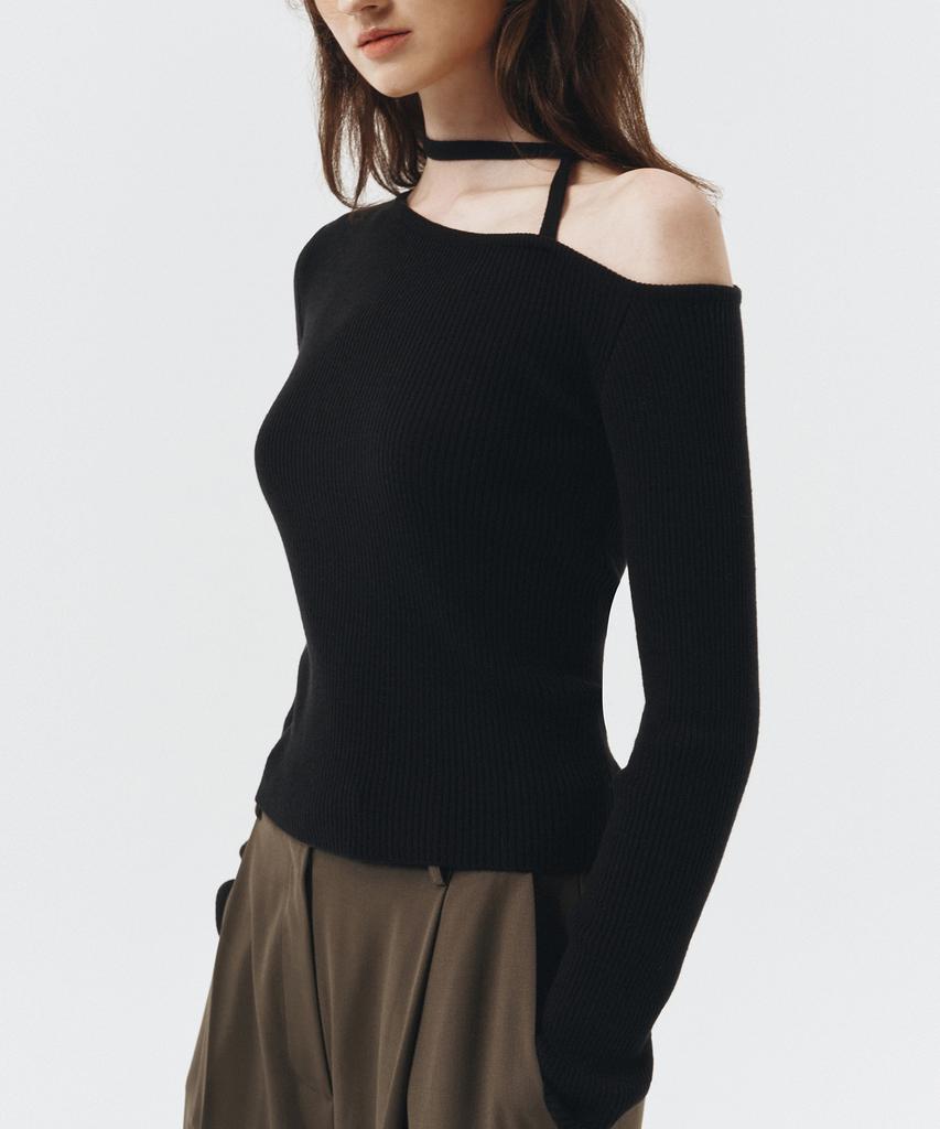 ARTID Cashmere Strap Knit Top_3 Colors