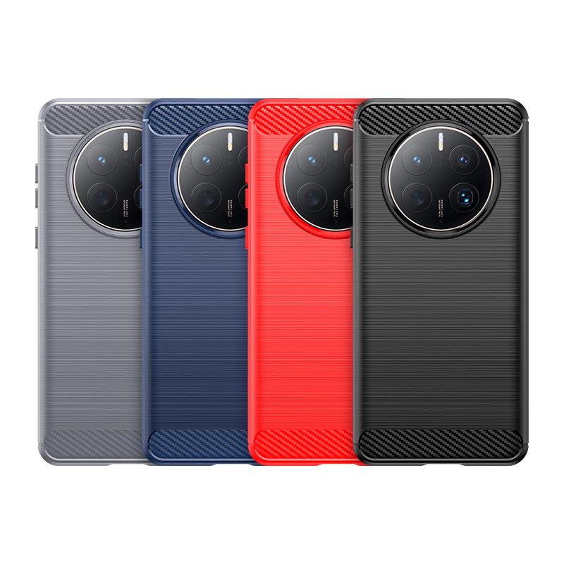 For Huawei Mate 50 Pro Case Cover Huawei Mate 50 Pro Capas Shockproof Back Bumper Soft TPU Carbon Fiber Cover Huawei Mate 50 Pro