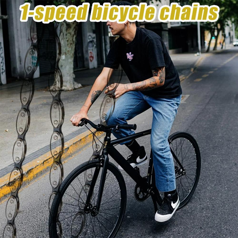 Новая цепь для фикс-гир односкоростного велосипеда, звенья быстросъемные, запчасти для велосипеда, оливковая цепь, металлическая цепь для шоссейного велосипеда, для горного велосипеда