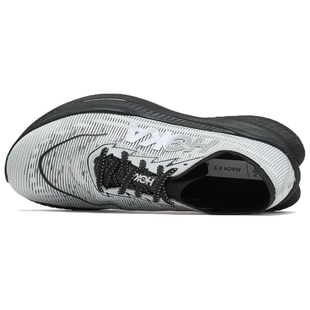 HOKA One One Mach X 2 Versatile Comfortable Durable Low-Top Running Shoes Unisex Running Shoes Gray 1169610-BKS