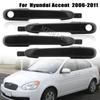 Передняя Задняя Наружная Дверная Ручка Черная Для hyundai Accent 2006 2007 2008 2009 2010 2011 Наружные Аксессуары Крышка Дверной Ручки
