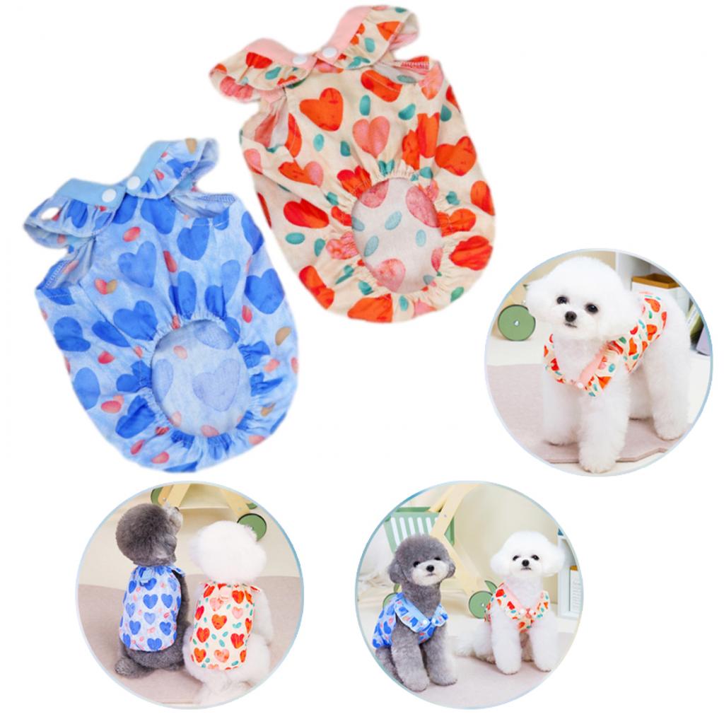 Summer Pet Dog Clothes Breathable Thin Coat for Small Medium Dog Vest Cat Clothing Puppy Shirts Kitten Jakcet for Chihuahua Corgi Poodle Teddy Bulldog