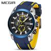 Men Watches Fashion Military Quartz Waterproof Wristwatch Silicone Strap Sport Chronograph Reloj Hombre 2144