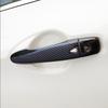 ABS Carbon Fiber Exterior Side Door Handle Cover Trim For Nissan Kicks 2017-2022