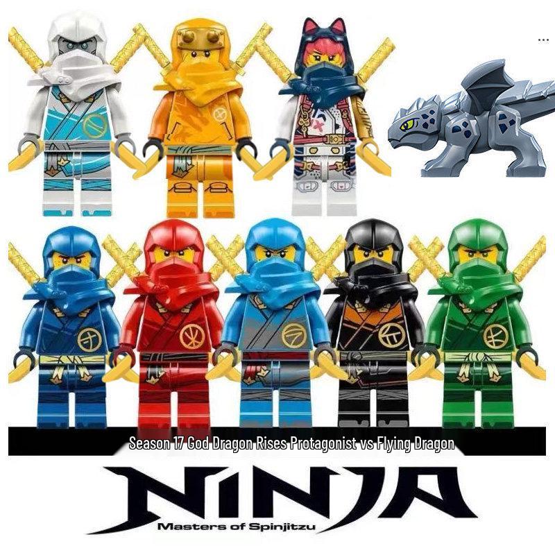 Строительные блоки Просвещения: Мотоцикл и Храм Дракона Ninjago с Минифигурками - Образовательный Конструктор для Мальчиков - Идеальный Подарок на День Рождения