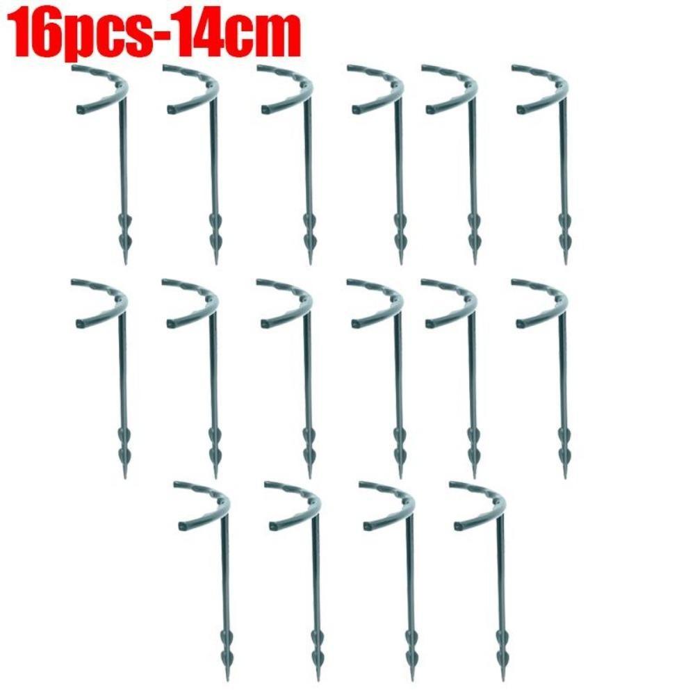 16 шт. пластиковая опора для растений, каркас для теплицы, полукруглый фиксированный стержень, комнатный цветок, лоза, лазающий кронштейн