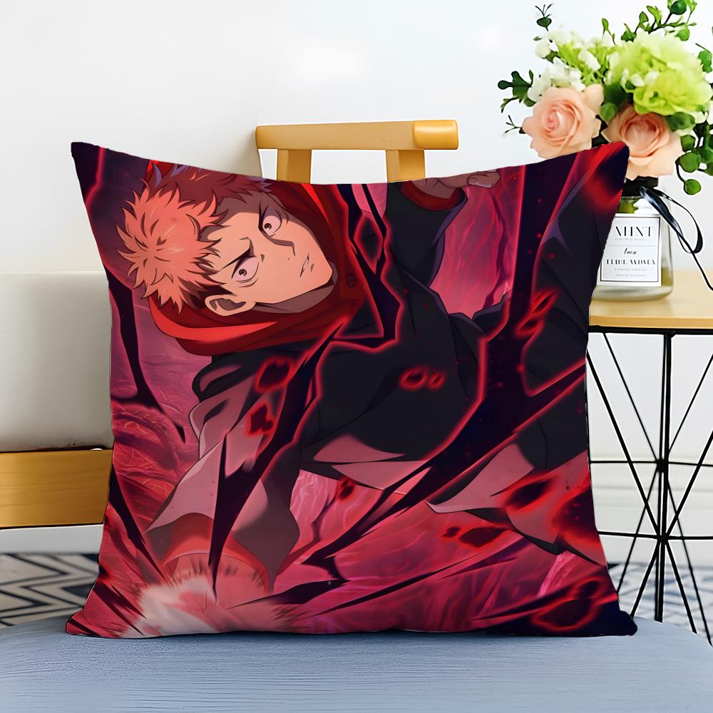 J-Jujutsu Kaisen Наволочка Стирка Допускается Льняная Наволочка Мягкая Для Дивана Кровати Уютная Домашняя Комната Декор