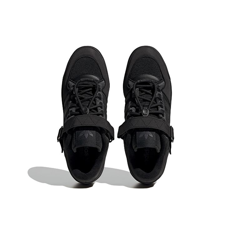 adidas Originals Forum Low Кожа Удобные Модные Низкие Кеды для Скейтбординга Унисекс Кроссовки Черный IG7596