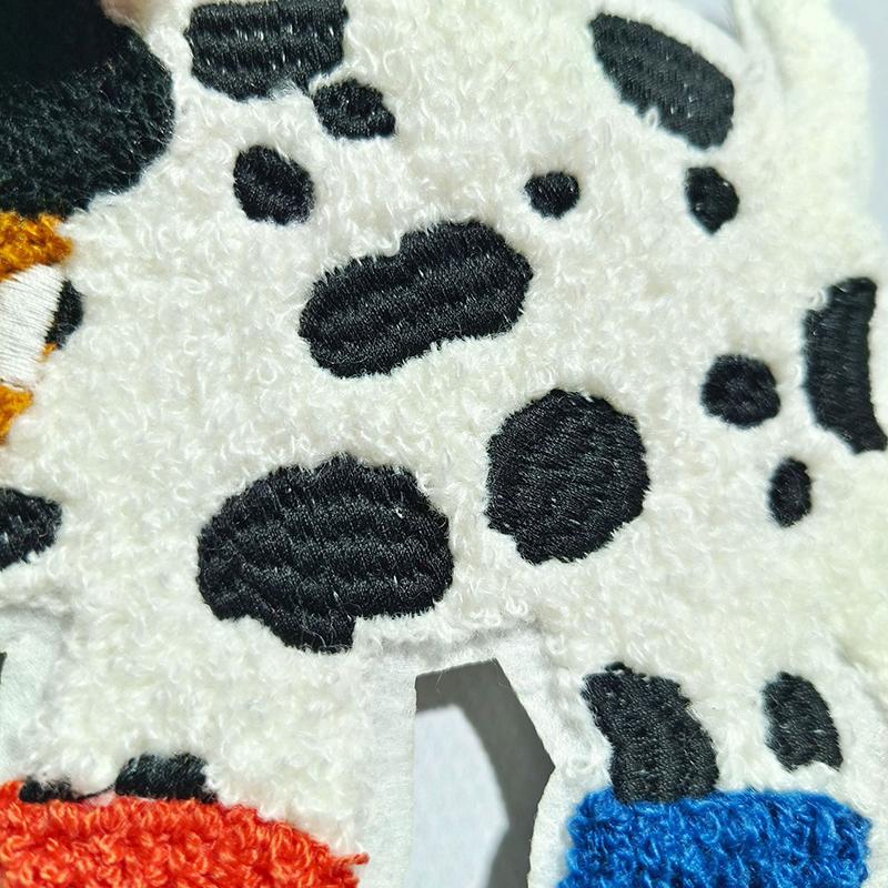 Вышитая нашивка для шитья с собакой, аппликации с собакой, вышитые нашивки для различной одежды, украшения для сумки, обуви