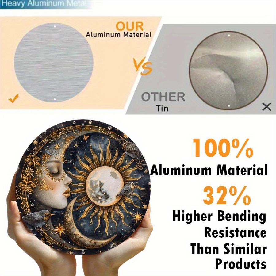 New Acrylic Double-sided Painted Sun Moon Disc Pendant Bedroom Window Easter Holiday Pendant