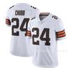 NFL Cleveland Browns Football Jersey Chubb 24 Mayfield 6 Garrett 95 Cotton Sports Uniform Men Women
