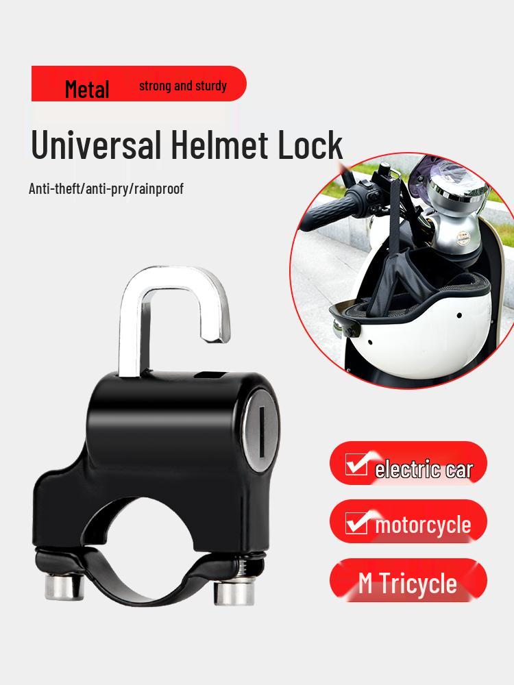 Universal Anti-Theft Helmet Lock for Bikes and Scooters