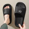 Outdoors Summer Women Men Flat Thick Platform Slippers Non-Slip Cartoon Home Bath Sandals Beach Slides Couples Ladies Shoes