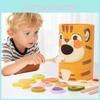 Деревянная игра для кормления для детей с когнитивным развитием и практикой мелкой моторики для дошкольного обучения