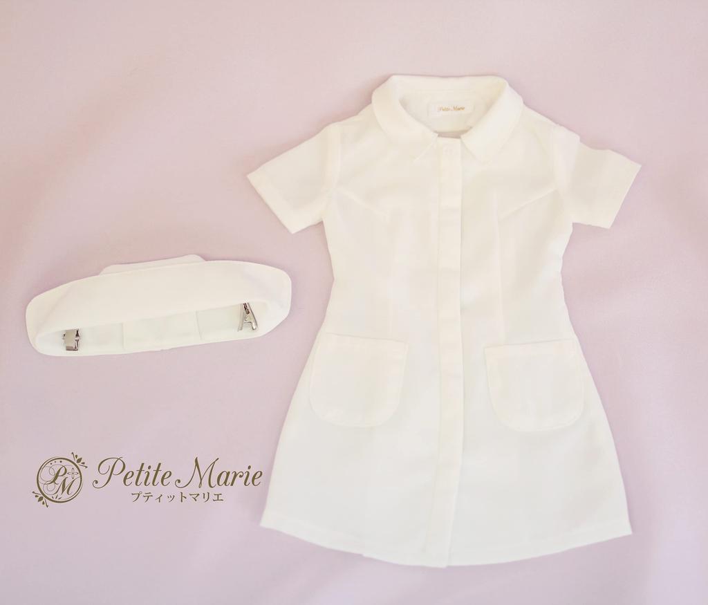 DD SD совместимая медсестра одежда медсестры платье медсестры ангел в белом халате белый чисто белый 60 см кукла BJD одежда для куклы [Petite Marie] 1/3 [Petite Marie]