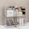 Cosmetic Storage Box Large-capacity Transparent Desktop Storage Office Ins Student Dormitory Rack Bathroom Living Room Storage