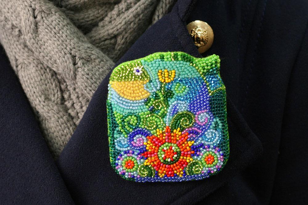 Набор для вышивки бисером украшения на натуральном художественном холсте Абрис Арт Морской мотив