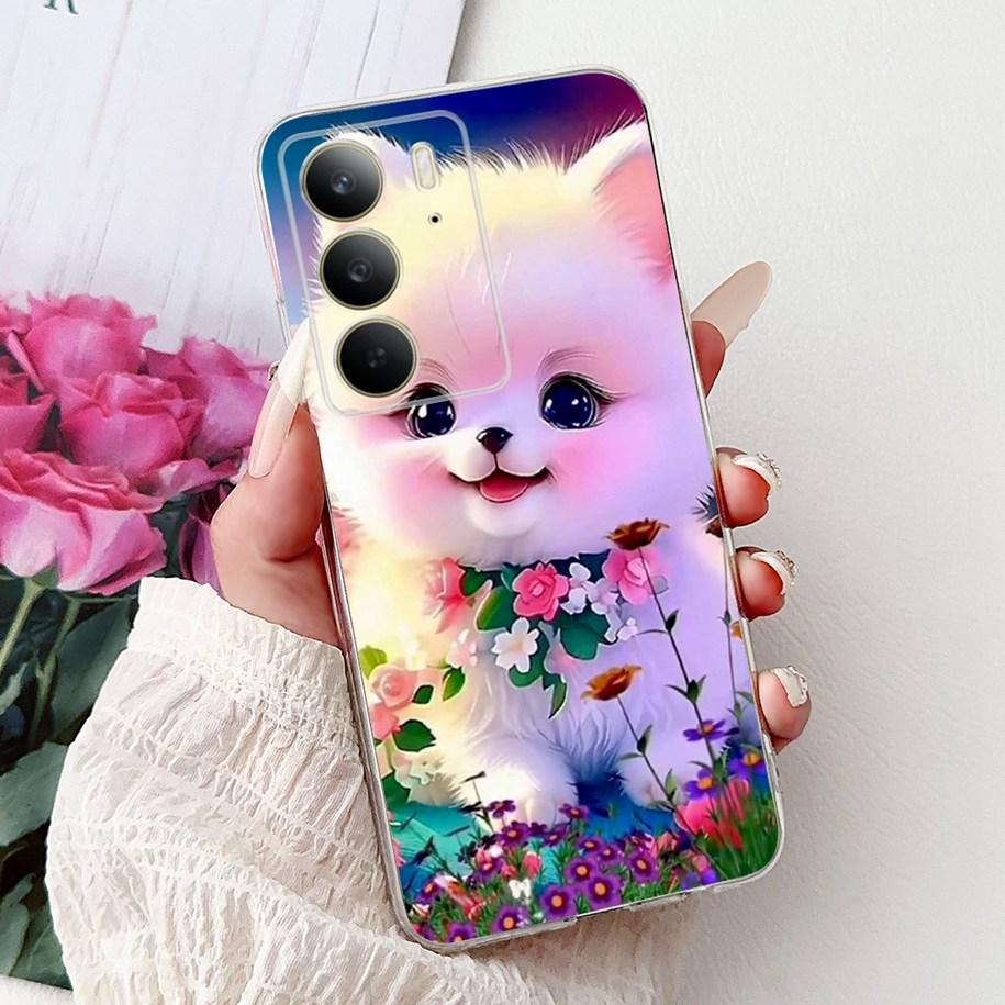 Для OPPO Realme C75 4G Чехол 2025 Новая Мода Бабочка Сердце Цветок Мягкий Прозрачный Силиконовый Чехол Для RealmeC75 C 75 Чехол