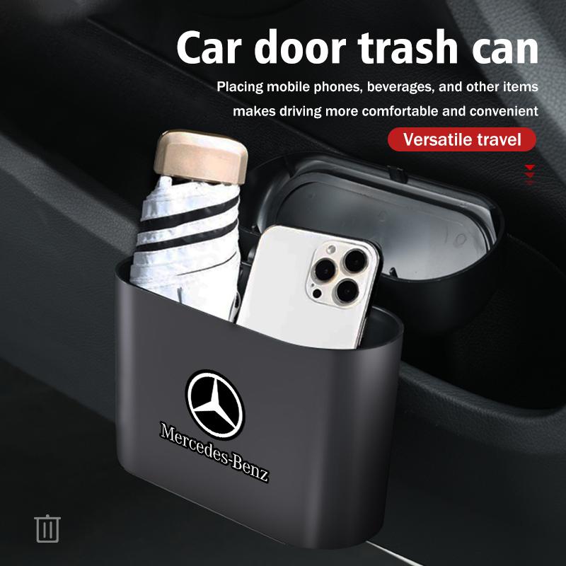 GLC GLB Car Interior Storage Case Trash Bin Can Dustbin Accessories For Mercedes Benz W202 W212 W126 W140 W168 W177 CLS GLE GLC