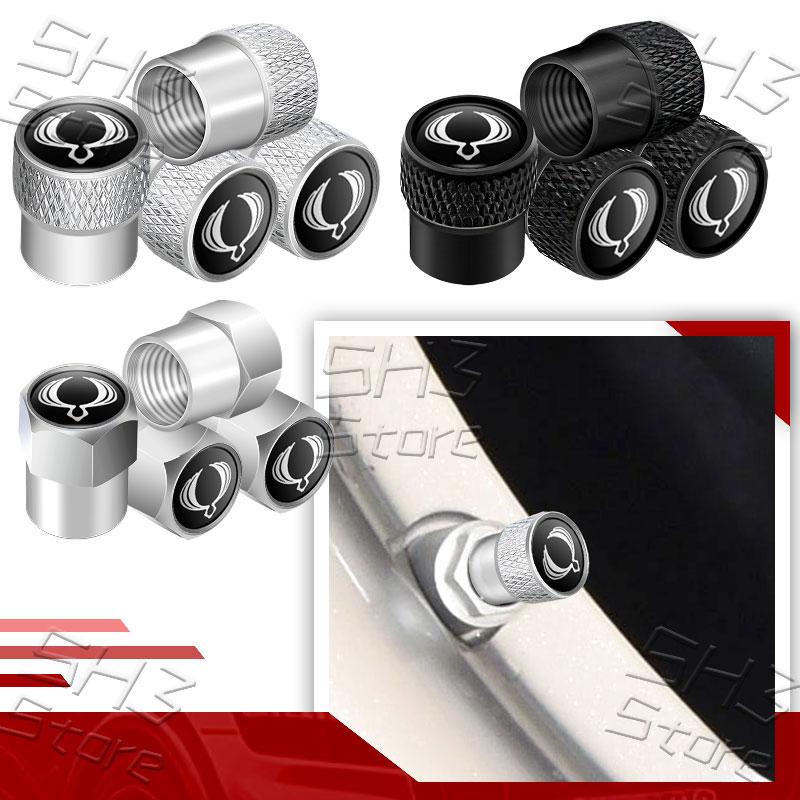 4Pcs Car Logo Wheel Tire Valve Caps Tyre Rim Stem Covers Airdust Waterproof For Actyon Sport Korando Kyron Rexton Musso Tivoli