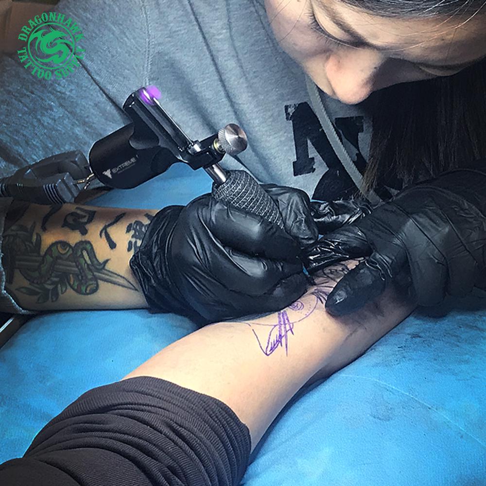 Dragonhawk Роторный пулемет для экстремальных татуировок, машина из углеродистой стали