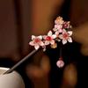 Палочки для волос в виде цветов ручной работы, китайские шпильки для волос, деревянные шпильки для женщин и девочек