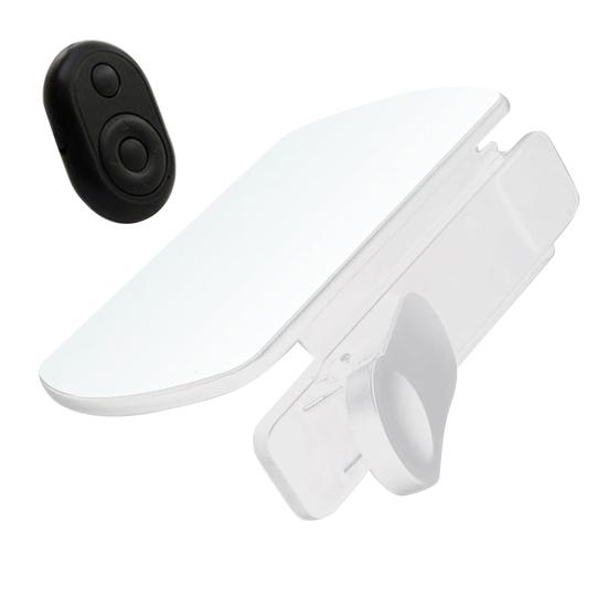 Клипса-отражатель для телефона с большим зеркалом и дистанционно регулируемым углом, линза с эффектом зеркала для потрясающих снимков воды и неба, аксессуар-зеркало для задней камеры