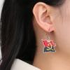 Серьги-подвески с картой Анголы и каплями масла для женщин из нержавеющей стали, модный шарм, серьги с подвеской в виде флага Анголы, ювелирные изделия, подарки на вечеринку