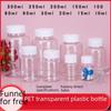 Transparent PET Plastic Bottle with Wide Mouth & Sealed Lid – 30ml, 50ml, 100ml, 500ml Sizes