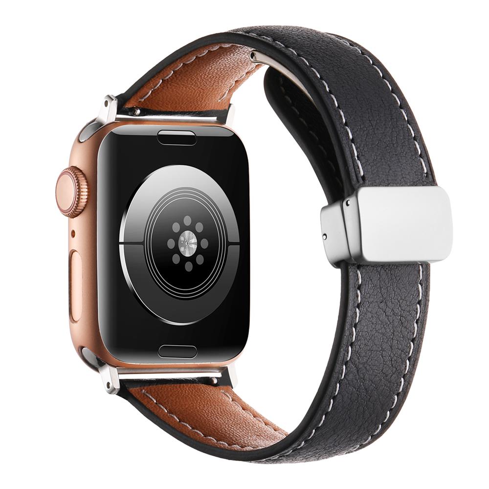 Женский ремешок для часов из натуральной кожи Crazy Horse с магнитной застежкой, для Apple watch 42 мм 44 мм 45 мм 49 мм iWatch S10 46 мм